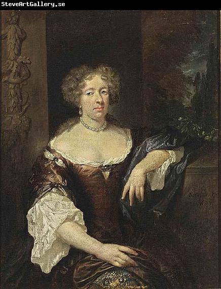 caspar netscher Portrait of a Lady